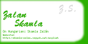 zalan skamla business card